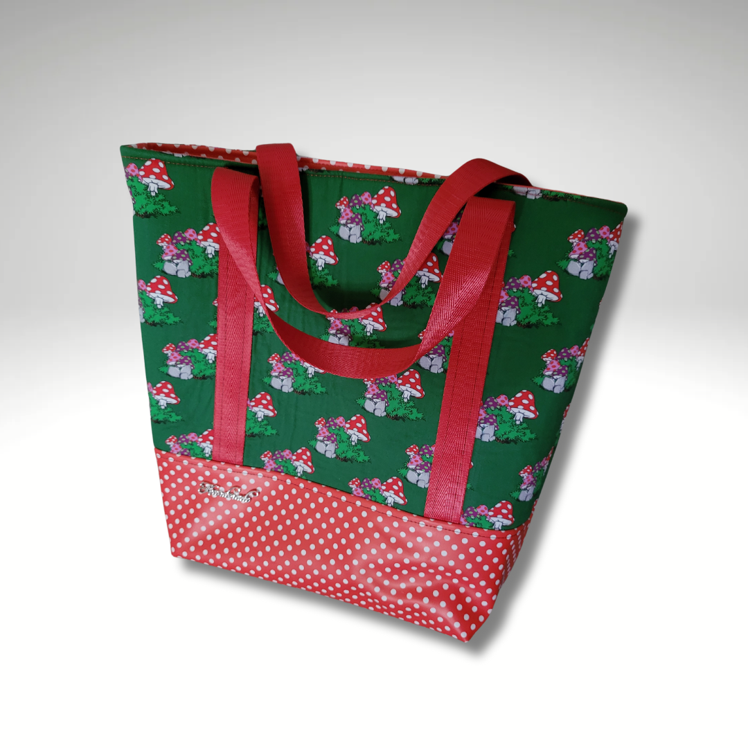 Mushroom and Polka Dot Tote