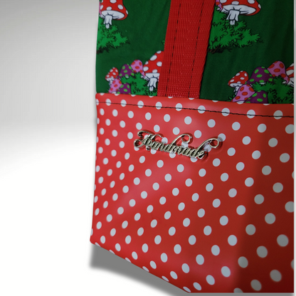 Mushroom and Polka Dot Tote