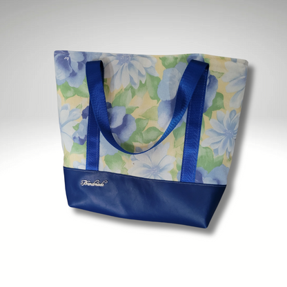 Blue Floral Tote